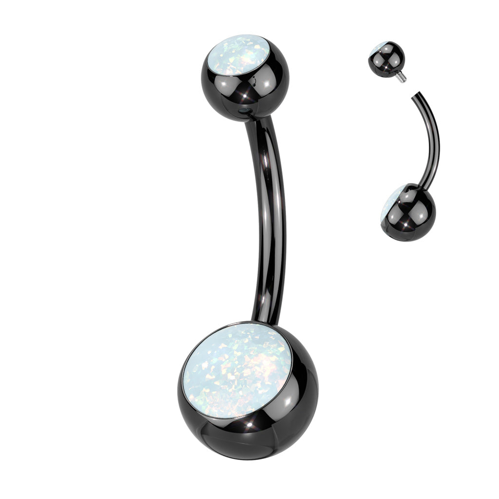 Opal Belly Ring