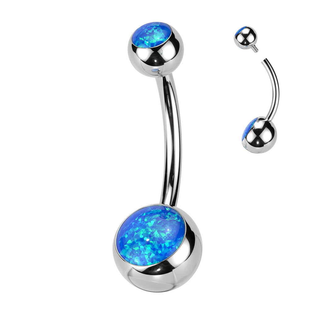 Opal Belly Ring