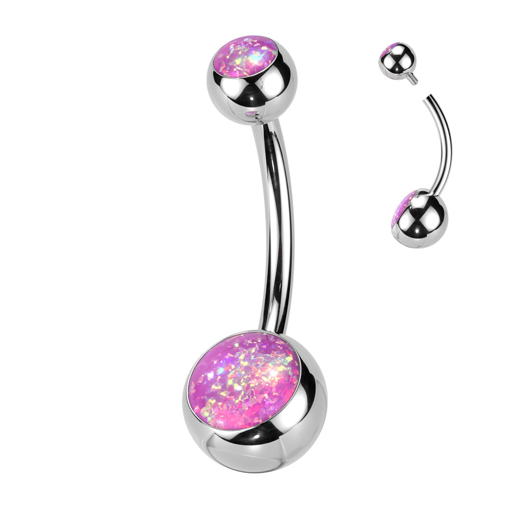 Opal Belly Ring