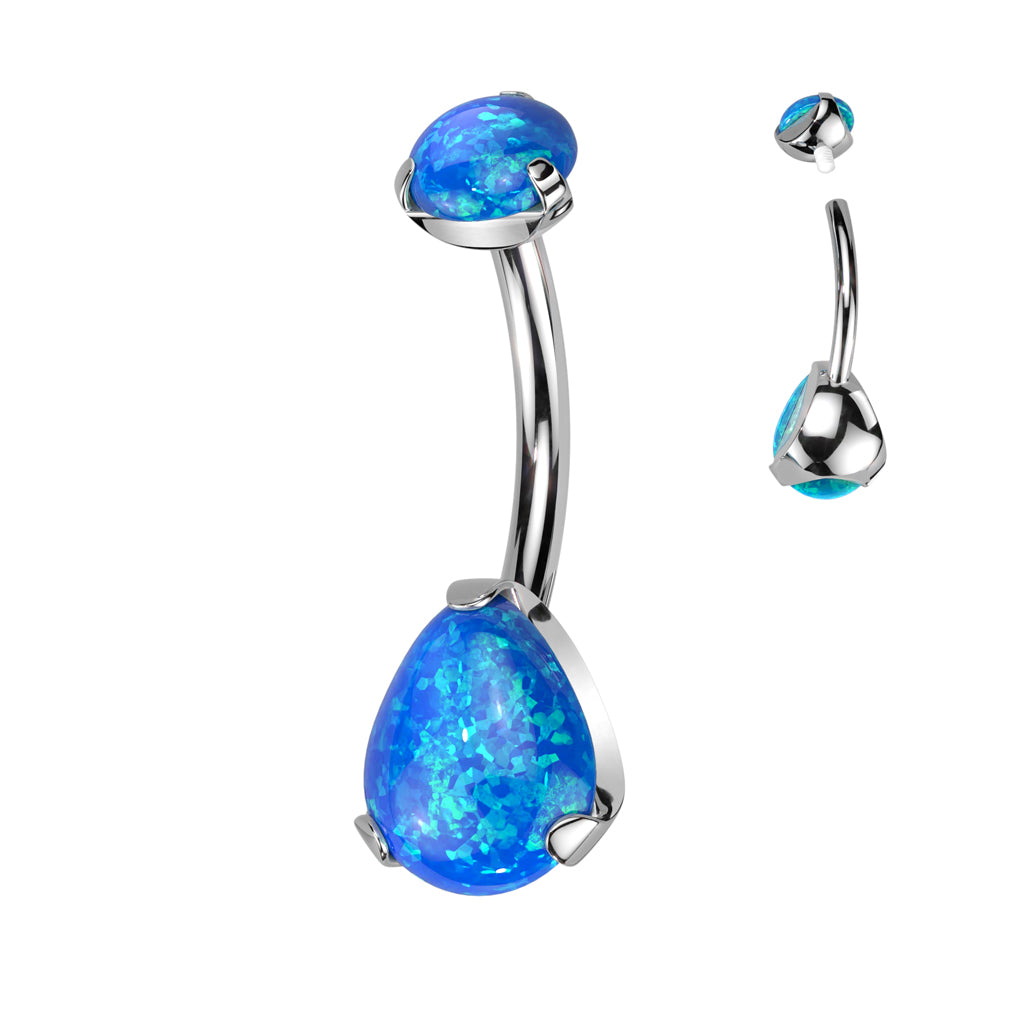 Opal Belly Ring