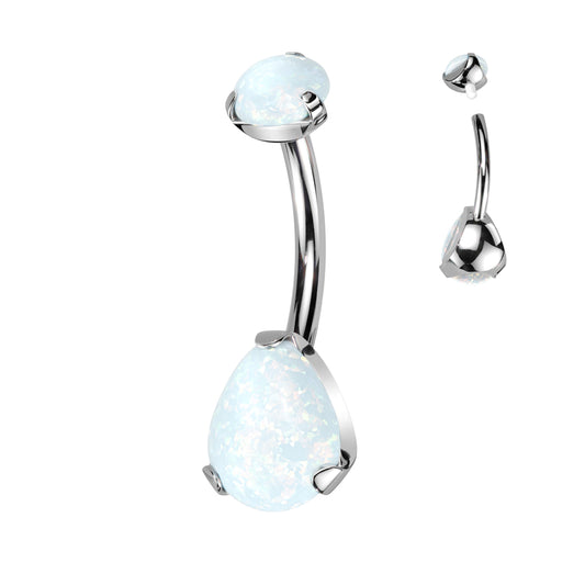 Opal Belly Ring
