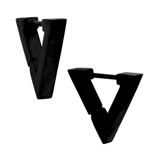 Triangle Huggie Hoops