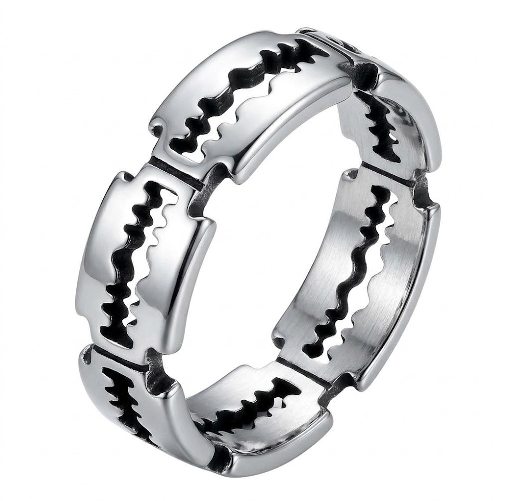 Steel Razor Ring