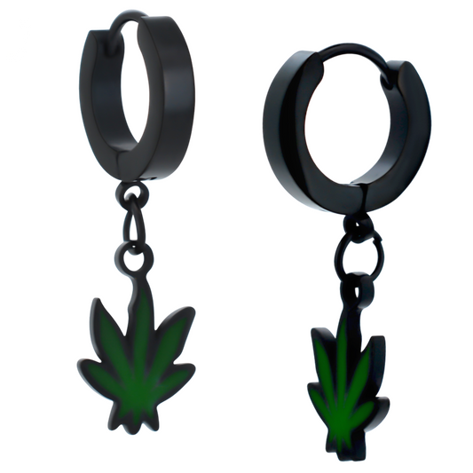 Cannabis Huggie Hoop
