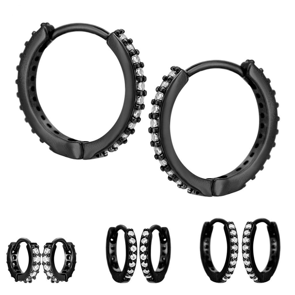 CZ Huggie Hoop