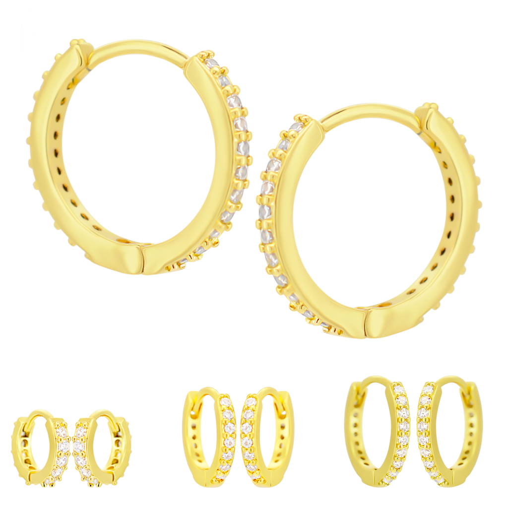 CZ Huggie Hoop