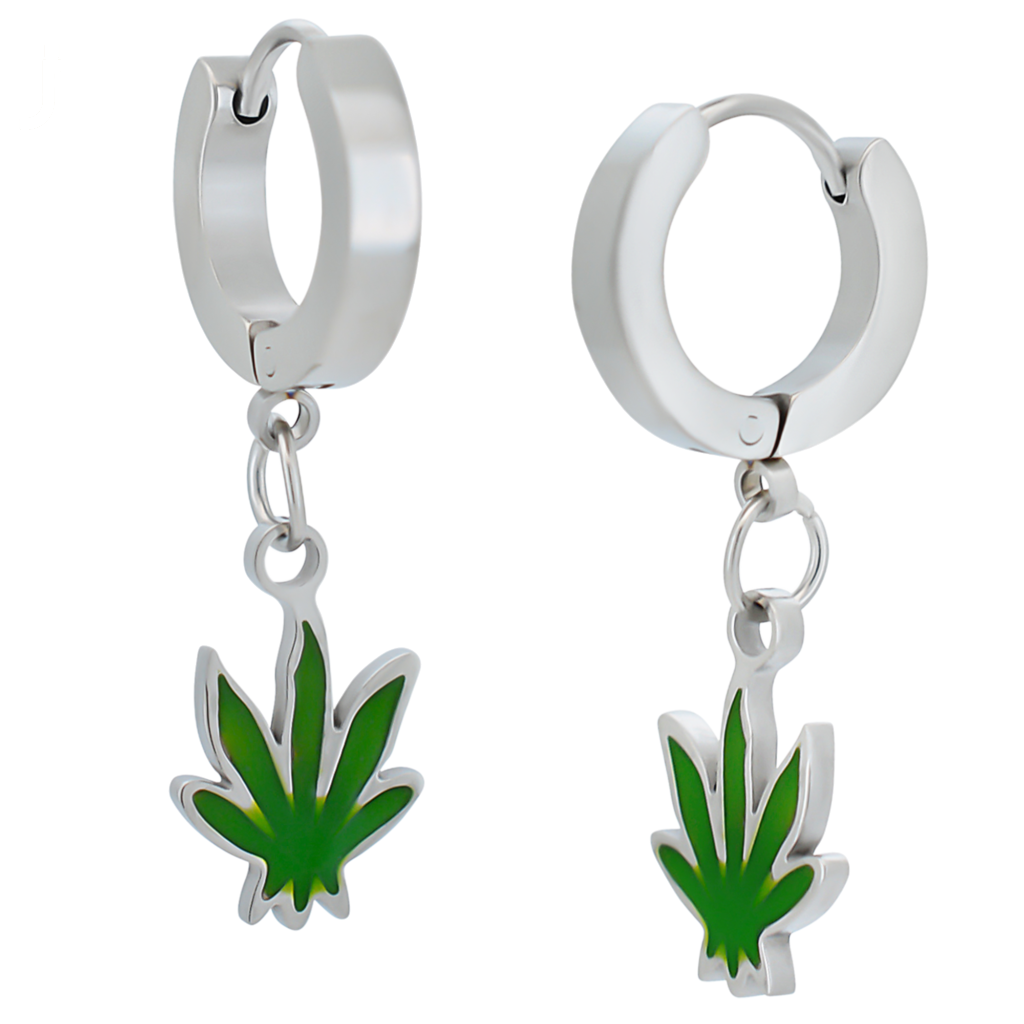 Cannabis Huggie Hoop