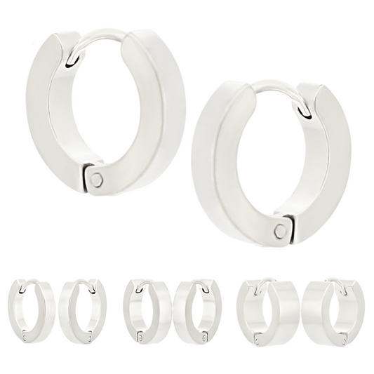 Flat Huggie Hoop