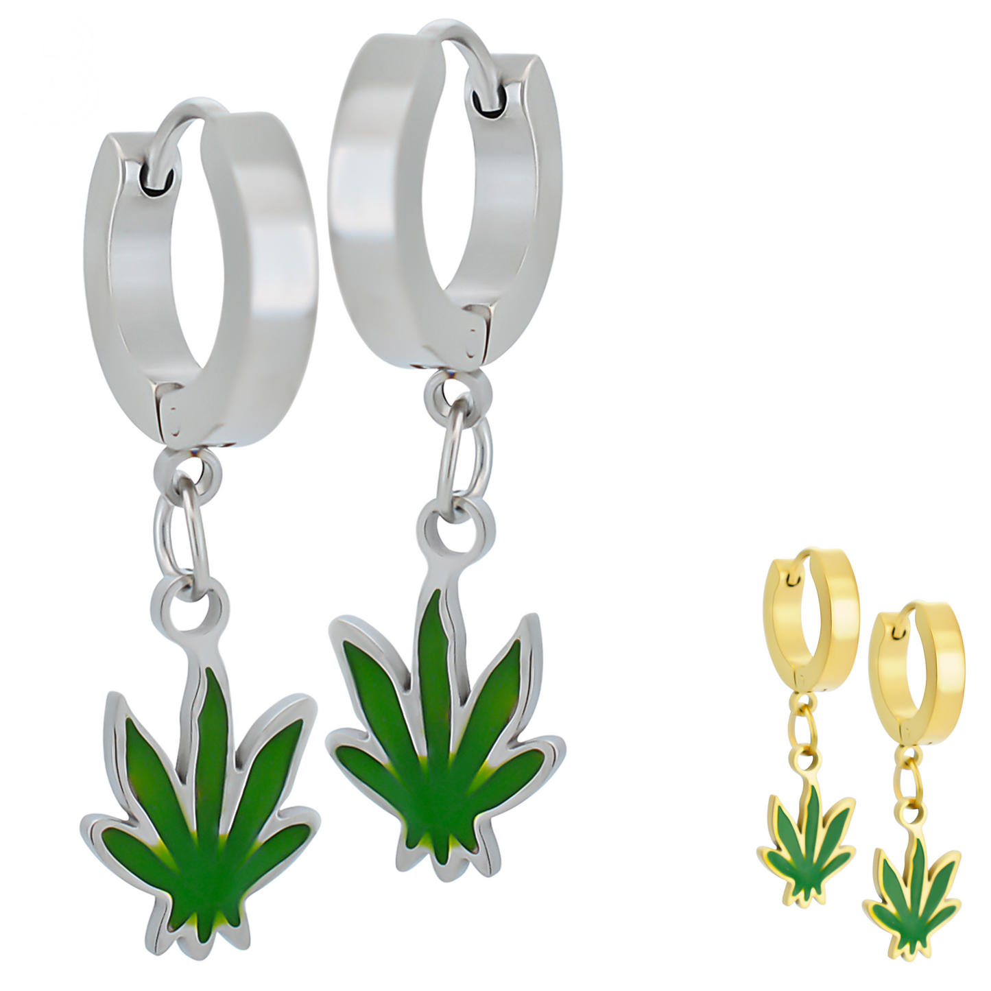 Cannabis Huggie Hoop