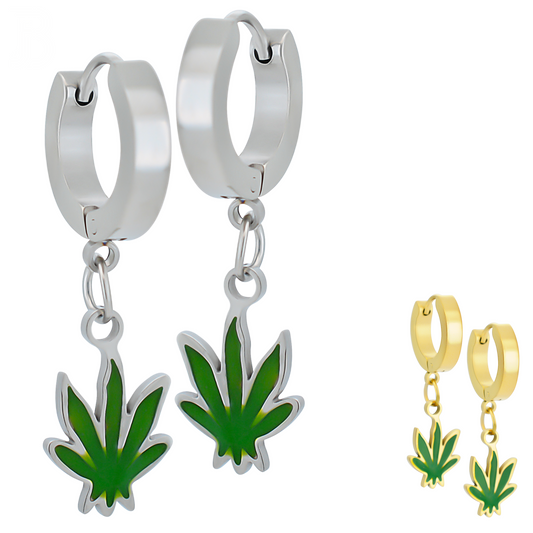 Cannabis Huggie Hoop