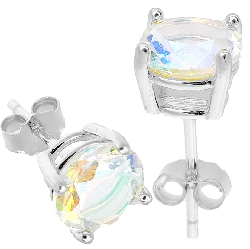 Round Cubic Zirconium Earrings