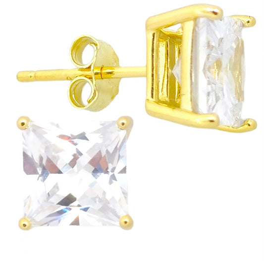 Square Cubic Zirconium Earrings