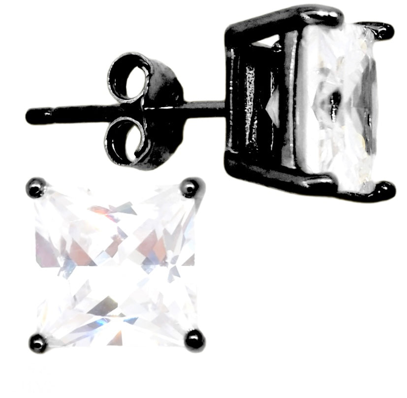Square Cubic Zirconium Earrings