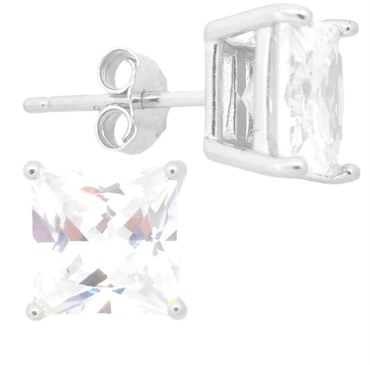 Square Cubic Zirconium Earrings