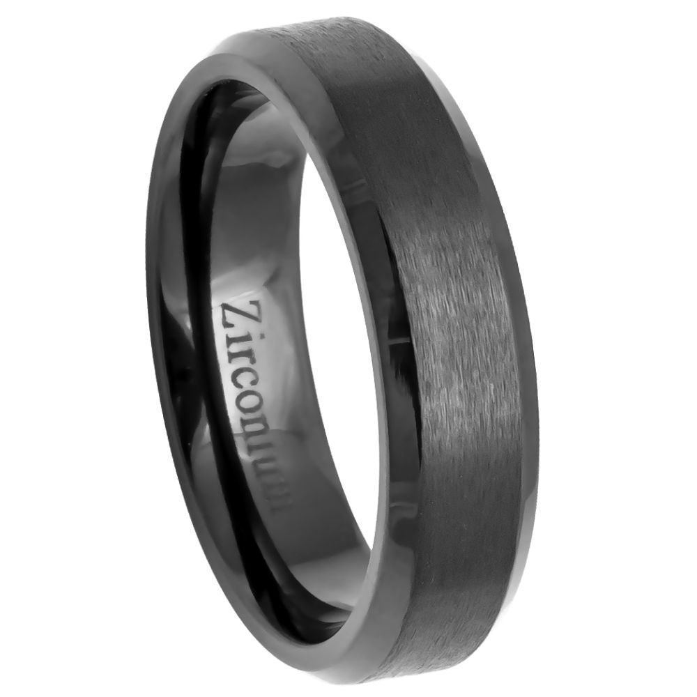 Black Zirconium Ring