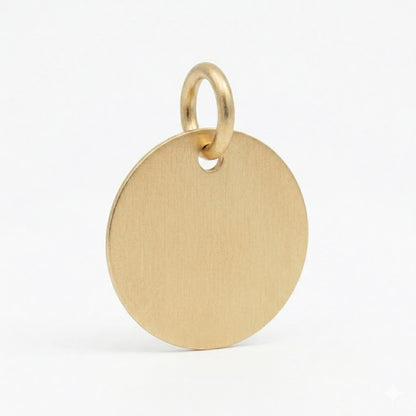 Gold Fill Disc Pendant