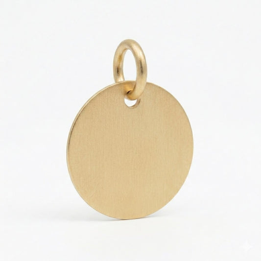 Gold Fill Disc Pendant