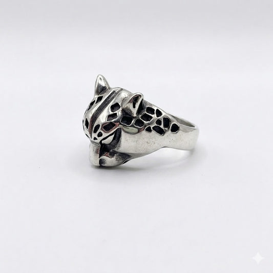 Steel Jaguar Ring