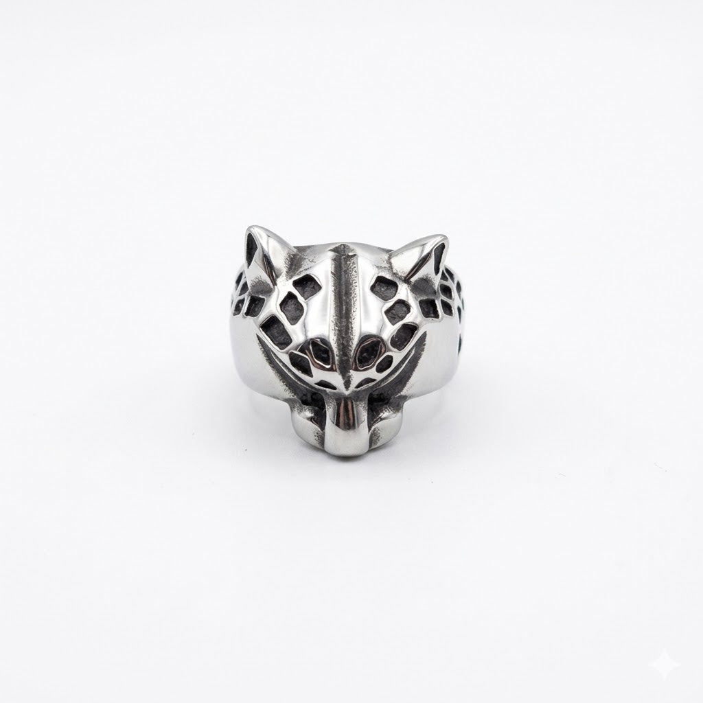Steel Jaguar Ring