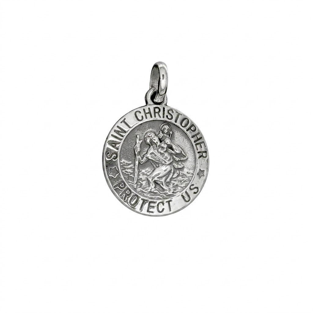 Sterling Saint Pendant