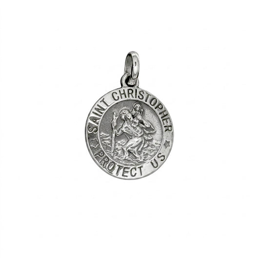 Sterling Saint Pendant