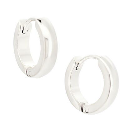 Round Huggie Hoop