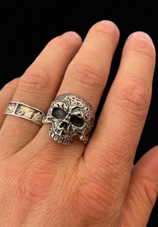 Sterling Skull Ring