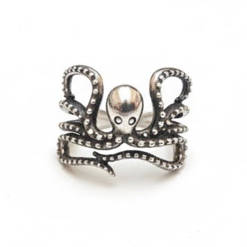 Sterling Octopus Ring