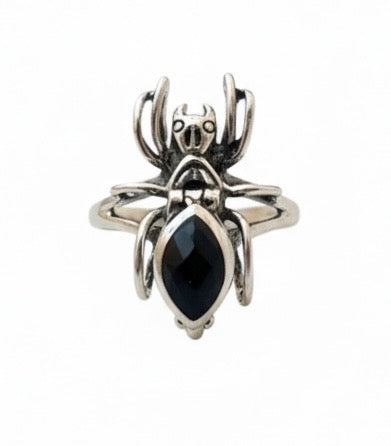 Sterling Spider Poison Ring