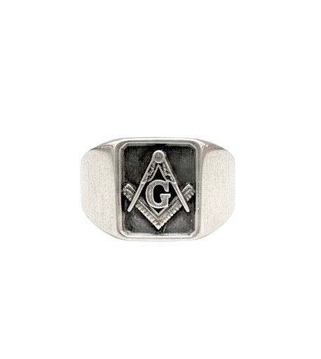 Sterling Freemason Ring