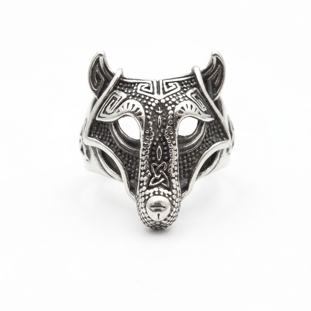 Steel Wolf Ring