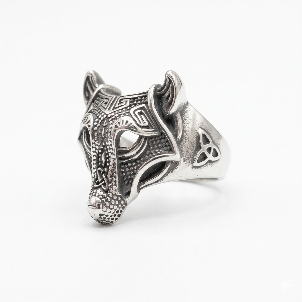 Steel Wolf Ring