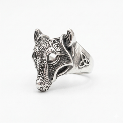 Steel Wolf Ring