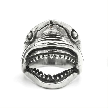 Steel Shark Ring