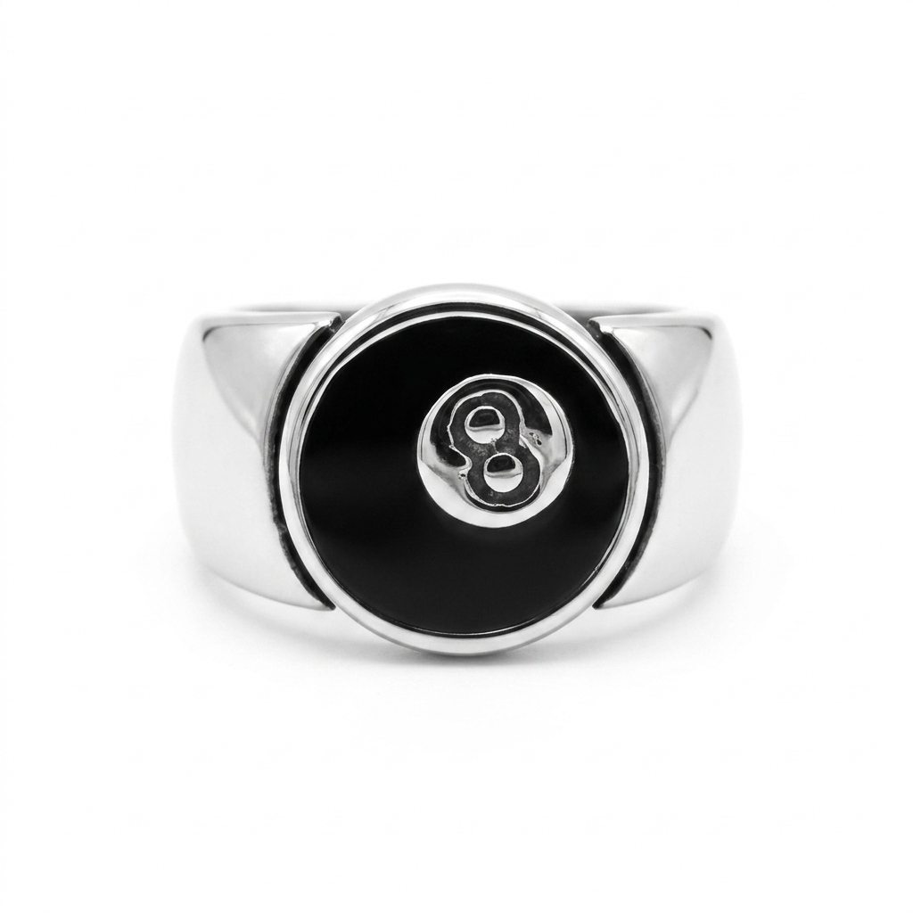Steel 8-Ball Ring