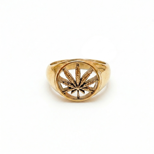 Steel Cannabis Ring