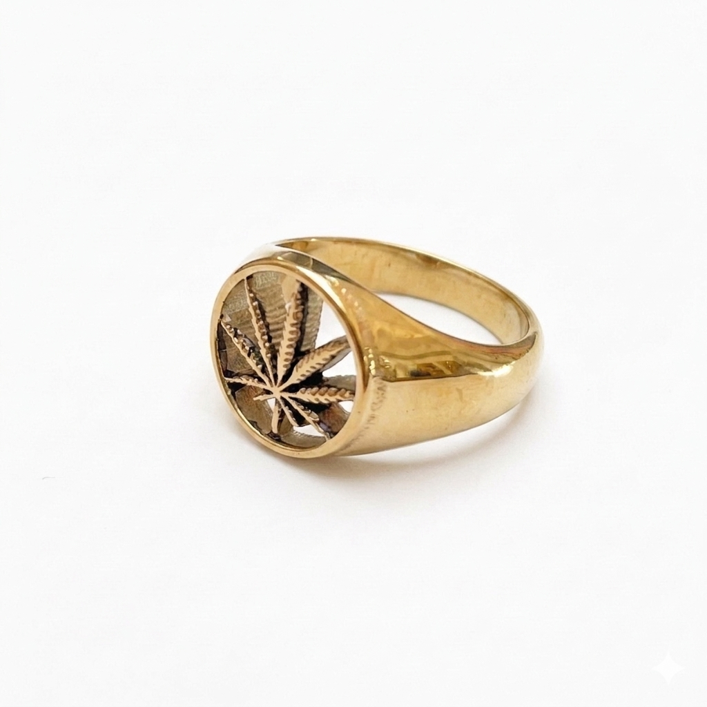 Steel Cannabis Ring