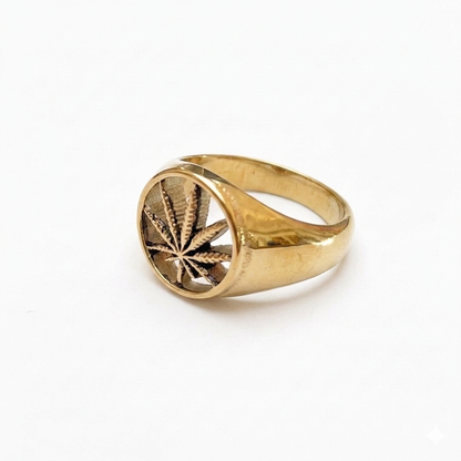 Steel Cannabis Ring