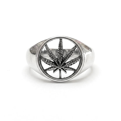 Steel Cannabis Ring