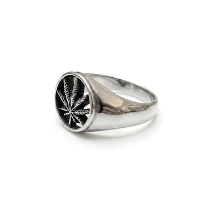 Steel Cannabis Ring