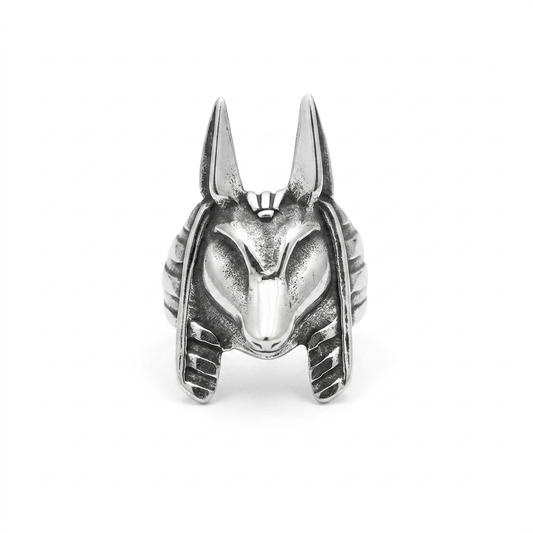 Steel Anubis Ring