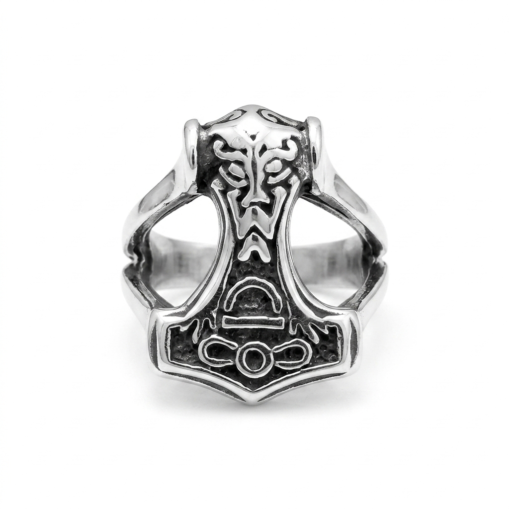 Steel Hammer Ring
