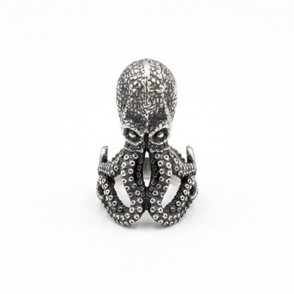 Steel Octopus Ring
