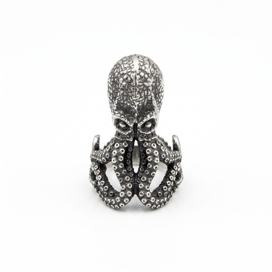 Steel Octopus Ring