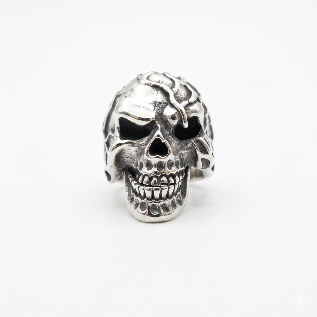 Steel Skull Ring