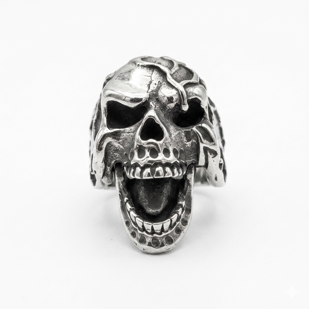 Steel Skull Ring