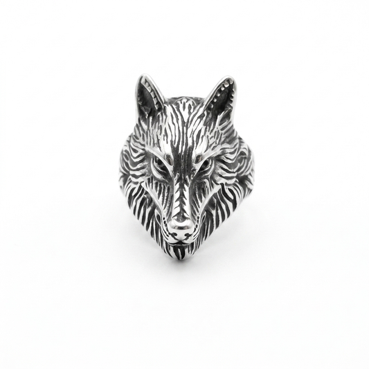 Steel Wolf Ring