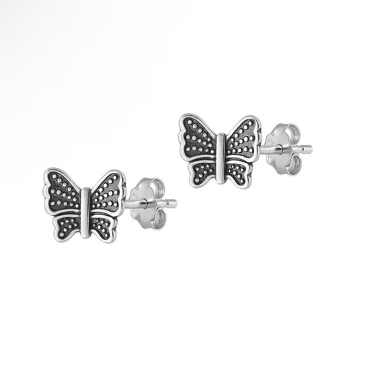 Sterling Butterfly Studs