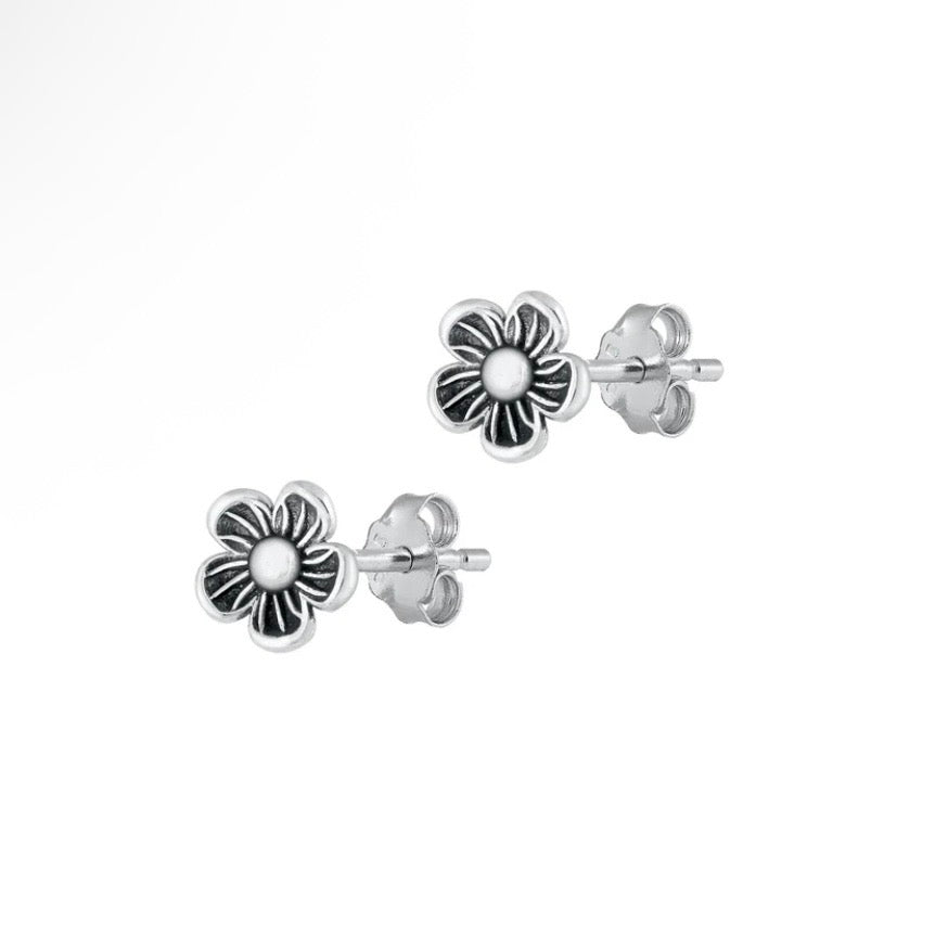 Sterling Flower Studs