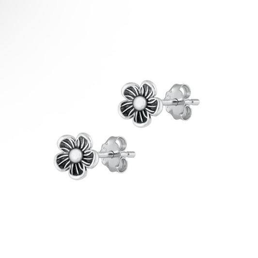 Sterling Flower Studs